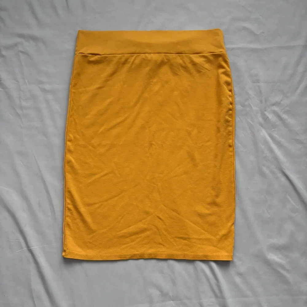 Double Take Mustard Bodycon Pencil Skirt XL